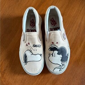 Vans Snoopy and Lucy Slip-On Sneakers